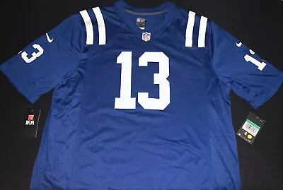 NWT Nike T.Y. Hilton Indianapolis Colts #13 Blue Home NFL Game Jersey Men’s XL • $79.99