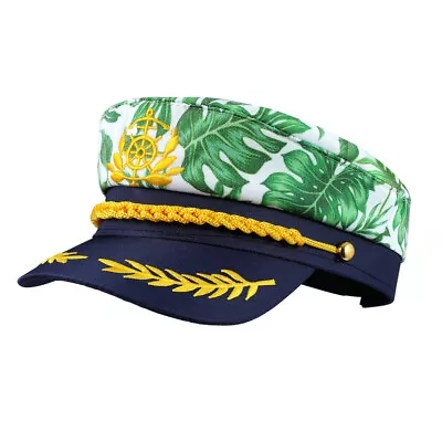 Fashionable Adult Yacht Hat - Nautical Sailor Cap Admiral Style • $8.99