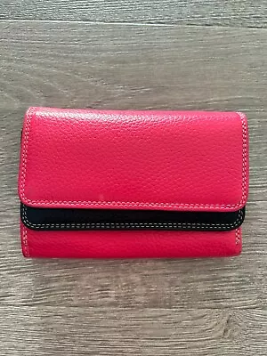 NWOT Vera Pelle Trifold Multi Colored Leather Wallet • $17.99