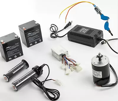 150W Electric Motor Kit W Control Box+Twist Throttle+Key Lock+Charger+Batteries • $118.54