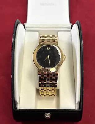 Movado Mens 88 G2 1898 Esperanza Gold PDV SS 38mm Watch • $424.99