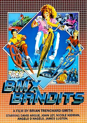 NEW BMX Bandits Movie Poster Canvas Print Nicole Kidman 80s FREE SHIPPING • $84.16