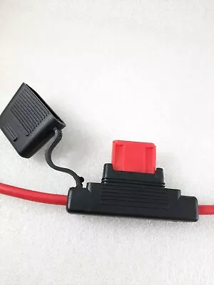 Inline MAXI Blade Fuse Holder With 50 Amp Fuse - 8 B&S Cable 400mm - Free Post  • $11.95