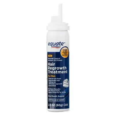 EQUATE Minoxidil 5% Foam Hair Regrowth Treatment 1 Month Supply For Men 4/24 • $14.78