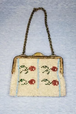 Antique Micro Beaded Purse Wallet Wristlet • $20