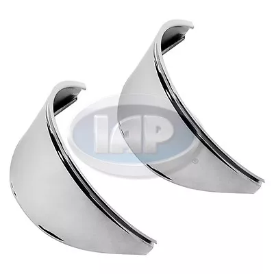 Chrome Headlight Cover Eyebrows Set Of 2 Pair Volkswagen T1 Bug Beetle 1949-1966 • $14.65