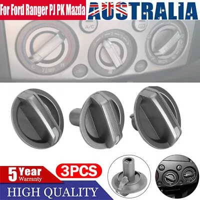 3Pcs AC Heater Fan Control Knobs Fit For Ford Ranger PJ PK Mazda BT-50 2006-2011 • $21.49