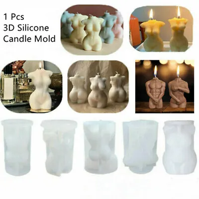 £4.82 • Buy 3D Sex Body Silicone Candle Moulds Female Perfume DIY Making Wax Mould Soap Mold