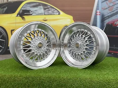 4x 18  5X120 5X112 RS Style Mesh SLANT Deep Dish Lip Wheels For BMW Stance Rims • $2064.30