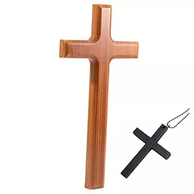 13-inch Large Wooden Wall Cross - For Catholic Home Decor - Holiday Gift (non  • $26.11