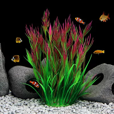 Artificial Water Grass Plant Fish Tank Aquarium Simulation Ornament Home Decor • £3.59