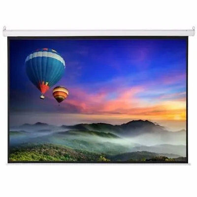 100  4:3 80  X 60  Viewing Area Motorized Projector Screen With Remote Control M • $88.99