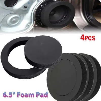£7.87 • Buy 4pcs 6.5Inch Car Door Speaker Ring Bass Trim Sound Insulation Cotton Foam Pad