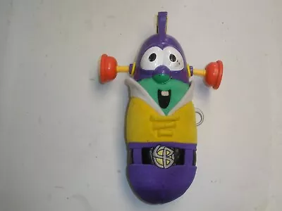 Veggie Tales Larry Boy Plush Shooting Super Suction Ears Battery Operated Voice • $13