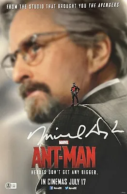 Michael Douglas Signed 12x18 Photo Ant-Man Autograph Proof Beckett Witness • $450