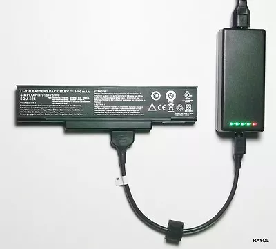 £57.98 • Buy External Laptop Battery Charger For Advent 5401 7111 7203 8315, SQU-524 SQU-528