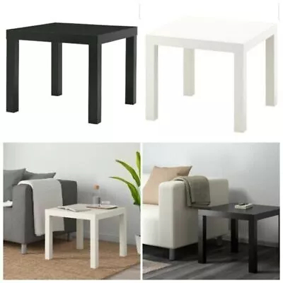 Ikea LACK Side Table 55x55 Cm (Black Or White) • £21.99