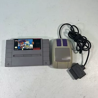 Mario Paint And Mouse For Snes Tested And Work Free Shipping Damage To Back • $27.99