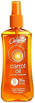 New Calypso Carrot Oil Deep Tanning Spray With SPF6 200 Ml Our Car Fast Shippin • £10.53