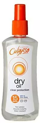 New Calypso Wet Skin Dry Oil Spray With SPF15 200 Ml CALD15WET Est Fast Shippin • £10.81