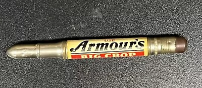 Vintage Bullet Advertising Pencil ARMOURS Big Crop FERTILIZERS Vertagreen • $10