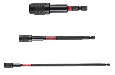 £7.99 • Buy Milwaukee Shockwave Impact Duty Magnetic 1/4  Hex Locking Screwdriver Bit Holder
