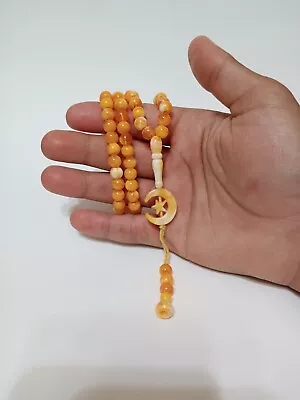 Rosary - Orange Colored Gemstones 99 beads - Suitable For Men Women And Girls • $0.99