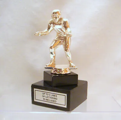 Vintage Silver Metal Football Lineman Trophy Top Tops Trophy Parts Metal • $24
