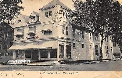 Postcard NY Millerton Hawley's Department Store Main Street New York 1907 • $19.99