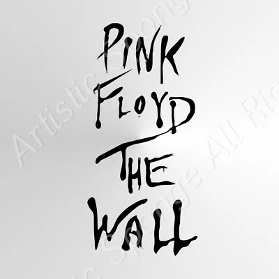 PINK FLOYD The Wall Music Band Reusable Stencil A3 A4 A5 Fun Craft DIY / Q67 • £2.99