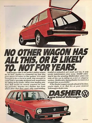 $8.99 • Buy Vintage Ad 1973 Volkswagen Dasher No Other Wagon Has This