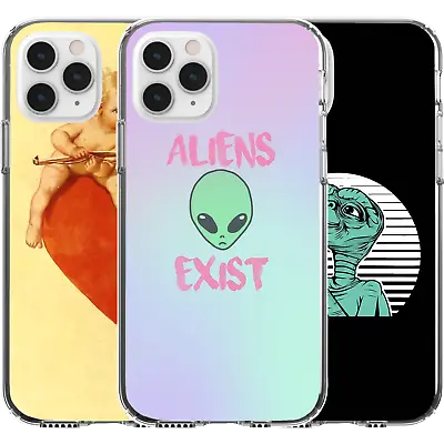 Silicone Cover Case Cute Pattern Aliens Exist Cupid Too Funny Meme Culture Art • $16.95