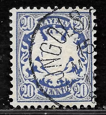 HICK GIRL-USED  GERMAN STATES BAVARIA SC#51   COAT OF ARMS WKM. 95v      X5382 • $1.60