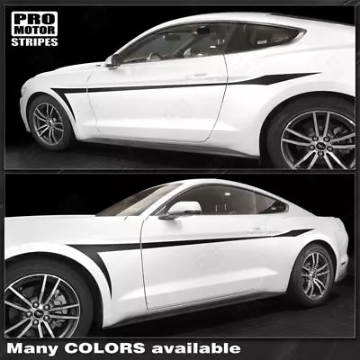 Ford Mustang 2005-2023 Devil Tail Side Accent Stripes Decals (Choose Color) • $47.60