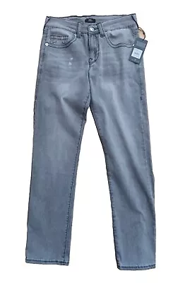 True Religion GENO BIG T Relaxed  Slim Men's Jeans Size 32 X 32 Grey Stretch • $49.50