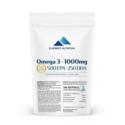 Omega-3 500 EPA 250 DHA Ultra Concentrated Softgels • $62.99