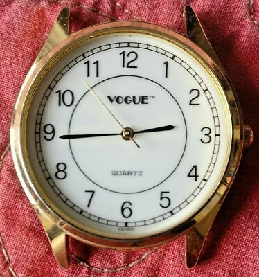 Vogue Quartz Wristwatch VG 7002 Japan Movt. 321-AL21. New Battery. Keeps Time. • $1.95