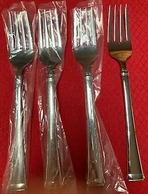 New Mikasa HARMONY Glossy Set Of 4 Salad Forks 18/10 Stainless Flatware (7 1/2 ) • $19.99