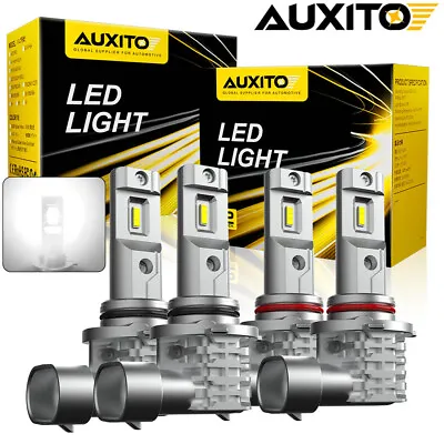 4x AUXITO 9005 9006 LED Combo Headlight Bulbs High Low Beam Kit Extremely White • $39.99