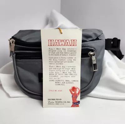 Vintage 1980's Grey Hawaii Designs Victor Sports Fanny Pack (339PM) • $24.25