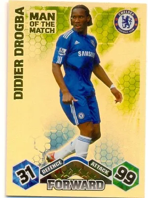 2009/2010 Topps Match Attax Man Of The Match - Didier Drogba - Chelsea • $1.93