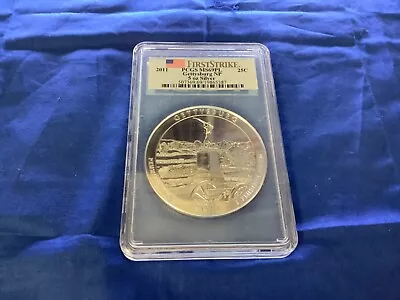 2011 PCGS MS69 DMPL Gettysburg NP 5 Oz Silver America The Beautiful Quarter! • $229.99