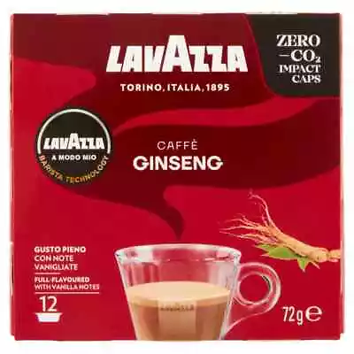 Capsules Lavazza A Modo Mio Ginseng Genuine Pods Caffe Espresso Lavazza 12 Pz • $41.42