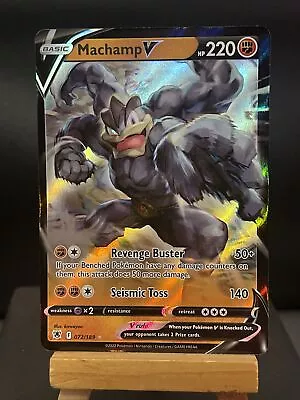 Pokemon Card Machamp V 072/189 Astral Radiance Holo Ultra Rare NM • £2.75