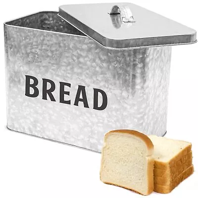 Farmhouse Bread Box Extra Large 30% Thicker Stainless Steel Bread Box For Ki... • $38.66