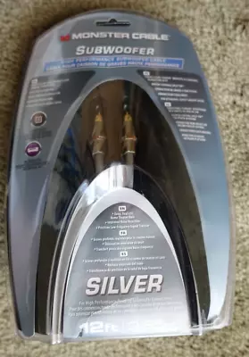 Monster Cable Silver Subwoofer 400SW High Performance Cable 12 Ft / 3.65m • $24.99