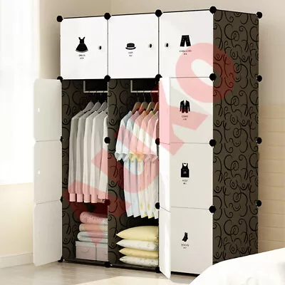 DIY XL Clothes Organizer 6-16 Cubes Storage Cabinet Wardrobe Book Toy Shelve • $36.99