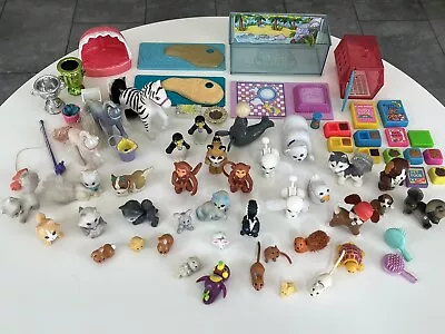 Vintage 90s Kenner Littlest Pet Shop LPS Lot Of 38 Pets + Accessories • $110.15