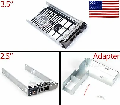 2.5  3.5  SAS HDD Tray Caddy Adapter For PowerEdge R730XD R720XD R820 R920 T420 • $5.90