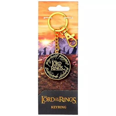 The Lord Of The Rings Logo Charm Keyring Birthday Christmas Official Product • £14.99